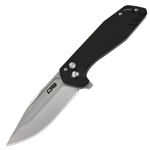CJRB Riff Hunting Folding Outdoor Knife - AR-RPM9 Steel Blade, Micarta Handle, 88mm Blade, 150g Weight, Flipper Actuation, Glove-Ready Open - Kitchen Knife for Outdoor Hunting, Emergency Use, Outdoor Survival Supplies