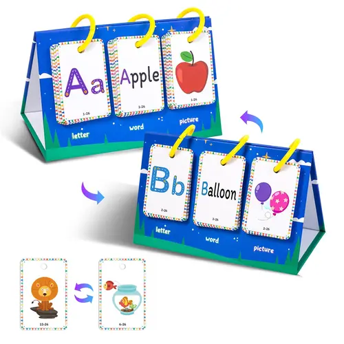 Random Color CVC Words Game, 1 Set Phonics Game for Home School, Sight Word Flashcards Sight Words Letter Flash Cards Spelling Reading Learning Games, Bilingual Instruction Cards