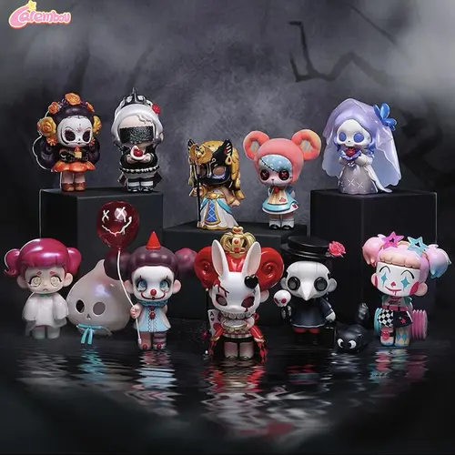 CALEMBOU Kasa Not a Villain Series Anime Blind Box, Cute I'm Not A Clown Series Blind Box Figure for Desktop Ornament Collectable PVC Figure for Halloween Christmas Gifts