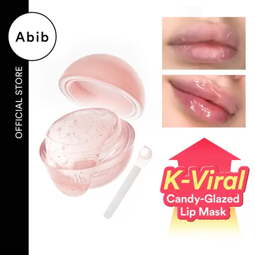 Abib PDRN Vegan Collagen Glazed Jelly Lip Mask - Lightweight, Moisturizing Glossy Balm with Hyaluronic Acid, Hydrating Overnight Treatment, Seamless Selfcare Gift for Women, 0.38 oz, Lip Care Routine