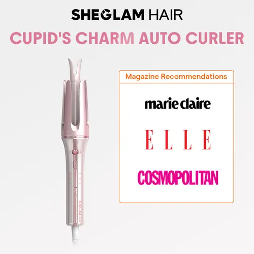 SHEGLAM Automatic Curling Iron - Auto Rotating Hair Curler, Multi Sizes (0.75/1/1.25in), 3-Level Temps, 2-Way Rotation, Universal Voltage, GlossPro Ceramic Coating, Less Damage, Curls Curlers & Straighteners Tool