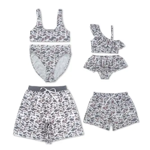 Grey Camo Swimwear (All Genders and Sizes)