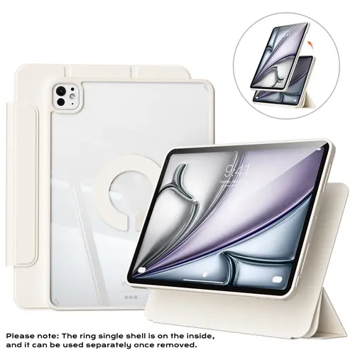 KENKE Magnetic Detachable Tablet Case with Pen Slot, 1 Count 360° Rotatable Tablet Protective Cover, Multifunctional Tablet Protective Case for iPad Mini 6, Removable Magnetic Cover, Tablet Casing, Tablet Covers, Ipad Accessories