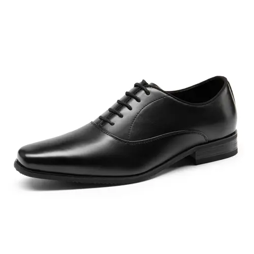 BRUNO MARC Men's Classical Oxford Dress Shoes - Closed Plain Toe, Sleek Design, Adjustable Fit, Soft Faux Leather Upper, Abs & Rubber Outsole, Splash Resistant, All Seasons Office/Ceremony Formal Footwear, Sohochic
