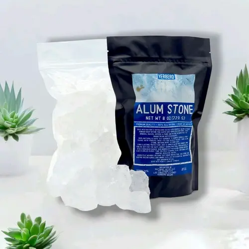 Natural Aluminum-Free Alum Crystal Rock Deodorant-Antiperspirant (8 oz/226g) - Gentle Body Care for Sensitive Skin, Exfoliating Shaving & Healing Underarm Product with Radiance Boost