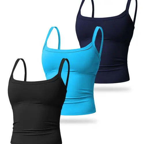 Women's Solid Wireless Sports Bra, Quick Drying Breathable Comfortable Sports Vest, Ladies Sportswear for Indoor Outdoor Wear, Workout Clothes Women, Sporty Bra