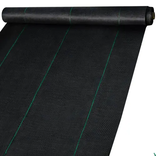 【Summerfinds】VEVOR 6FT×300FT Heavy-Duty 2.4OZ Woven Weed Barrier Fabric, High Permeability Polyethylene Ground Cover for Outdoor Garden, Gravel, Sidewalk Underlayment, Landscape Fabric, Flower Bed