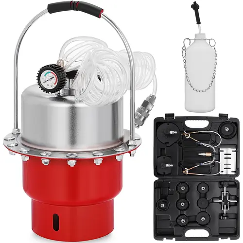【toolupgrade】VEVOR Pneumatic Air Pressure Bleeder Tool Kit Brake Bleeding Garage Workshop Mechanics, Tools For Mechanics