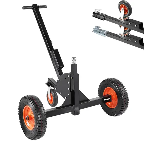 【DealsForYouDays】VEVOR Trailer Dolly, 1000lbs Tongue Weight Capacity, Carbon Steel Trailer Mover with 2 inch Ball, 14 inch Pneumatic Tires, Portable Tow Dolly for Moving RV Trailer
