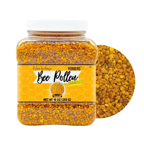 Premium Bee Pollen Granules, 10 Oz (283g) – 100% Natural Raw Sweet Rich Flavor Wellness Supplement, Imported From Mexico (Polen de Abeja)