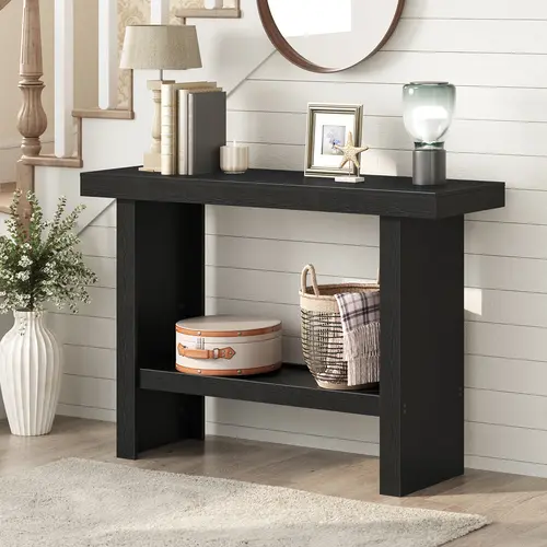 MAHANCRIS 39.4'' Console Table, Entryway Table, Narrow Sofa Table Behind The Couch, Modern Foyer Tables for Hallway, Entrance, Living Room, Corridor #SummerVibes#DealsforYouDays #SummerGarden