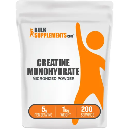 BulkSupplements - Creatine Monohydrate Powder - #1 Fitness Supplement for Improved Strength and Endurance - 1 Kilogram - 5g per Serving