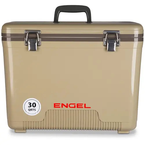 Engel 30 Qt Drybox-Cooler & Hard Shell Lunchbox, Insulated Foam Keeps Cold, Leak Proof, Secure Closure, for Kayaking Gear & Outdoor Hunting