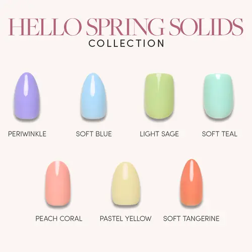 Glamnetic Pastel Solids Press-On Nail Collection