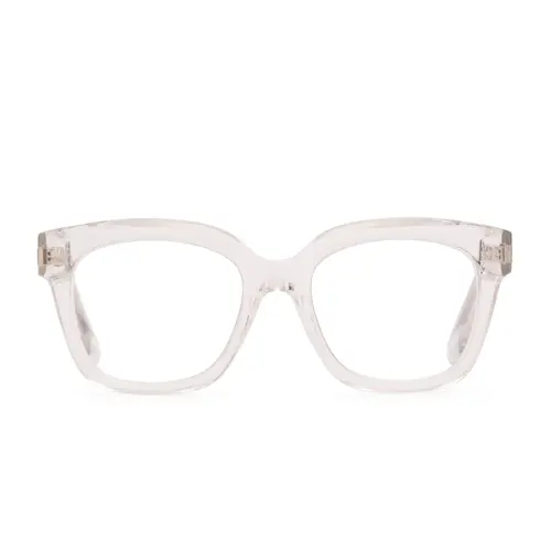 DIFF Ava Clear Crystal Blue Light Readers - Lightweight Chunky Style Frame