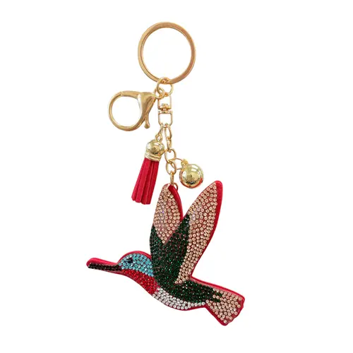 Gold Blush Bling Pets & Creatures Bag Charm with Keychain, Fashion Accessory for Keys, Purse, Backpack