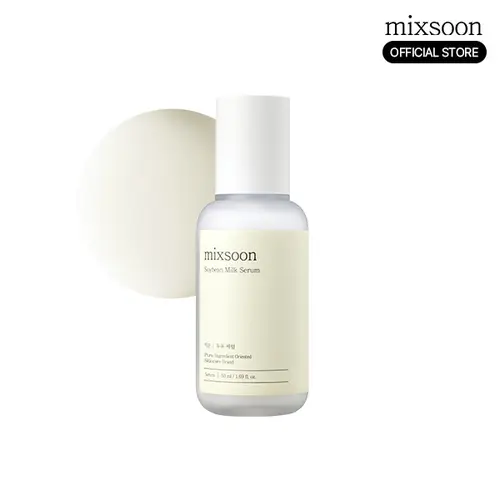 [mixsoon Official] Soybean Milk Serum 50ml - Vegan Fermented Soy Protein, Ceramide, Peptides Moisturizer with Ginseng, Green Tea, Rice for Deep Moisture