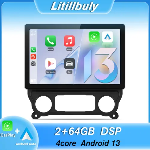 Car Stereo for Chevy Silverado 2014-2018 & GMC Sierra 2014-2018 touch screen has Android Auto Wireless Carplay, Bluetooth WIFI supports GPS Navigation(With Bose system, you need to purchase an additional fiber optic box! ! !）