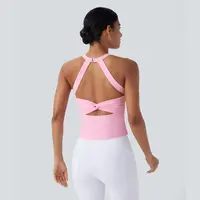 Halara Softlyzero™ Plush Backless Cut Out Twisted Yoga Tank Top