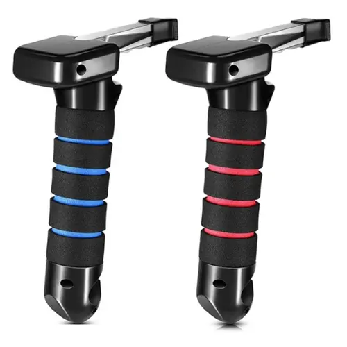 Multifunctional Car Safety Hammer Window Breaker Elderly People Portable Door Assist Handle Seat Belt Cutter Car Rescue Tools Vehicle, Emergency Car Tools, Car Door Handle, Synthetic