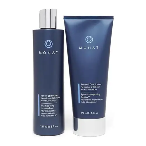 MONAT Renew Shampoo & Conditioner Set – Hydrating Moisture Duo for Medium to Thick Hair (237ml + 178ml)