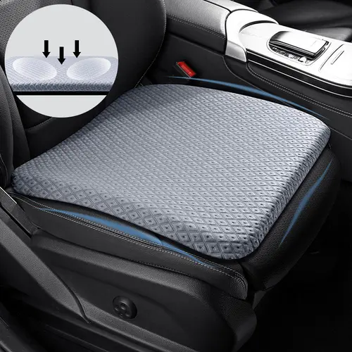 Car Seat Cushion, Car Seat Cushions for Driving, Memory Foam Removable & Breathable Car Seat Cushion Pad, Heightening Wedge-Booster Seat Cushion for Driver Truck Car Accessories, Automotive Interior Cushion