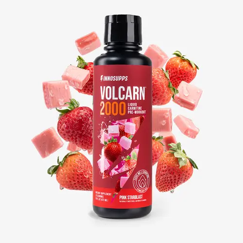 Inno Supps Volcarn 2000 Liquid L-Carnitine Dietary Energy Supplement Sport Multi-Pack - Caffeine-Free Energy Drink Beverage for Pre-Workout Focus, Workout Performance, Dairy-Free Fitness Support