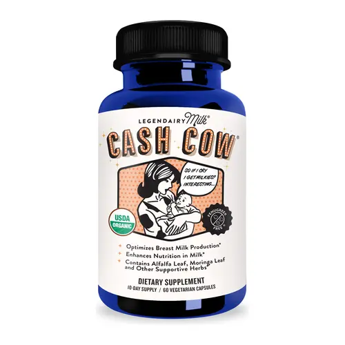 Cash Cow - Legendairy Milk - Milk Supply - Lactation Supplement - Certified Organic Herbs - Vegan, Kosher, Halal Certified