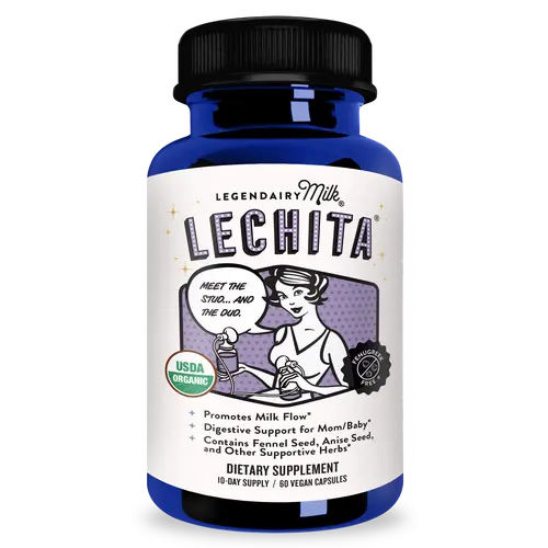 Lechita - Legendairy Milk - Milk Supply - Lactation Supplement - Certified Organic Herbs - Vegan, Kosher, Halal Certified