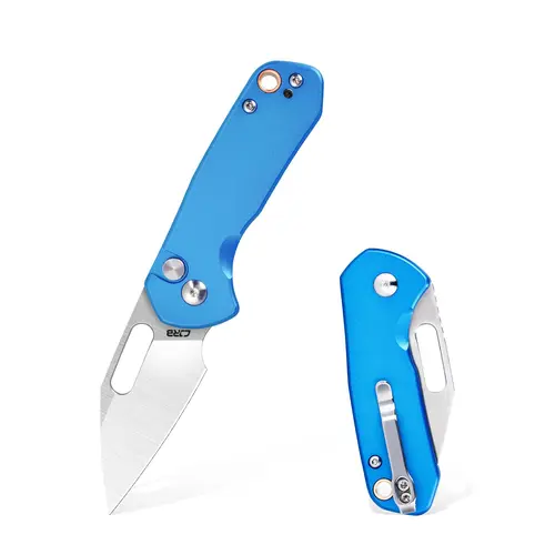 CJRB Mini Pyrite Folding Pocket Knife - 2.17" AR-RPM9 Steel Blade, Small EDC Keychain Utility Knife for Everyday Carry, Survival Gear, Folding Pocket Knives