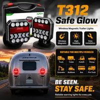 AgriEyes Halo Wireless Trailer Lights Kit (T312/T28/T325/T326/T327 Pro/T212) – Magnetic Rechargeable LED Tow Lights with Strong Rubber-Coated Magnet, Stable 2.4GHz Signal, Full Tail / Brake / Turn Functions backtoschool