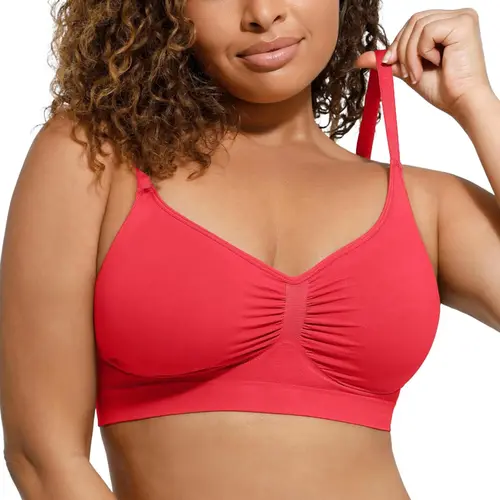 FeelinGirl Women's Wireless Comfort Bralettes No Underwire Unlined Seamless Casual Bra Everyday Womenswear Comfortable