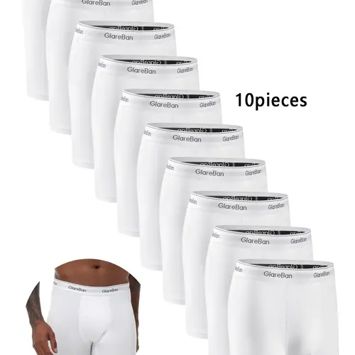 Men's Letter Tape Boxer Brief, Stretchy Boxer Briefs, Casual Comfy Breathable Underwear for Daily Wear, Men's Underwear for All Seasons, Undergarments