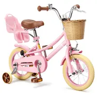 KORIMEFA Bike Toddlers and Kids, 12, 14, 16, 20 Inch Toddler & Kids Bike with Adjustable Seat & Handlebar, Training Wheels, Basket & Bell | Lightweight & Safe Design DealsForYouDays