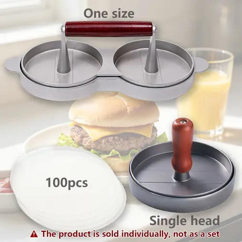 Round Burger Press, Burger Meat Patty Maker, Hamburger Press, Burger Meat Patty Mold, Kitchen Cooking Utensils for Barbecue Grill, Kitchenware