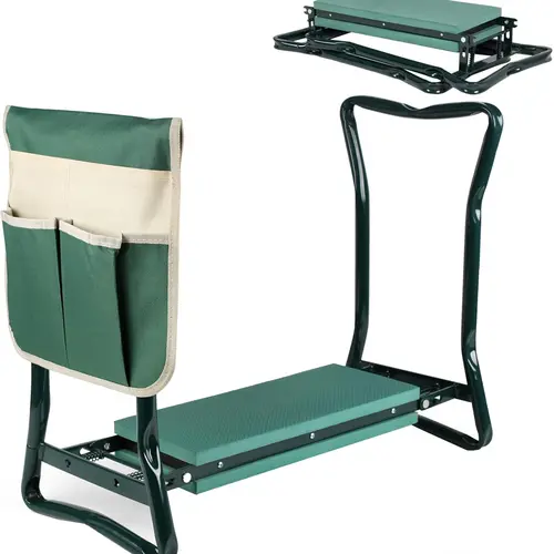 [DealsForYouDays]Upgraded Foldable Garden Kneeler & Seat with Soft Foam Pad, Sturdy Design, 330 lbs Capacity, Widened to 10.6 in, Large Tool Pouches, Pain Relief Outdoor Work Bench, Viral TikTok Find Gifts for Parents, Gardening Kne