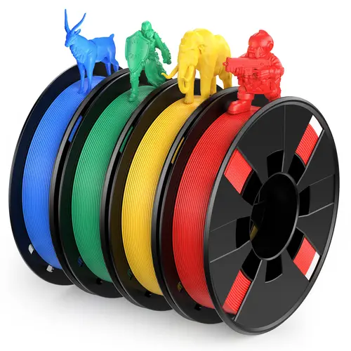 ENTINA 4 Color PLA 3D Printer Filament  Small Bundle, 1.75mm,  ±0.02mm, 200g x 4 Spools Set,Not for 1kg AMS/Multi-Color Systems,No  Warping &Tanglinng,printer filament bundle,filament maker,back to school,back to school haul