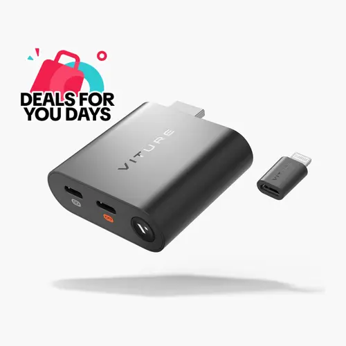 VITURE HDMI XR Adapter - iPhone 14 & Earlier Digital Accessories, Supports MultiScreen, Enhanced 3DoF, VR Videos, 2.8H Battery, Charge While Playing, Direct Plug Game Compatibility with PS/Xbox Consoles, Includes Micro-USB