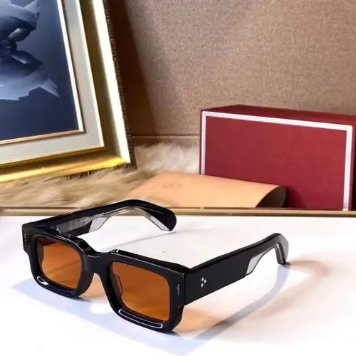Retro Rectangular Polarized Sunglasses for Women - Men's Full Rim Hack Style Designer Inspired Eyewear, Fashion Sunnies