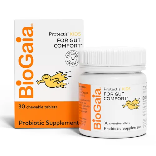 BioGaia Kids Probiotic | Ease Occasional Tummy Discomfort & Constipation | Pediatrician-recommended | Ease Occasional Tummy Discomfort, Gas & Bloating | Promote Regularity | Ages 3+