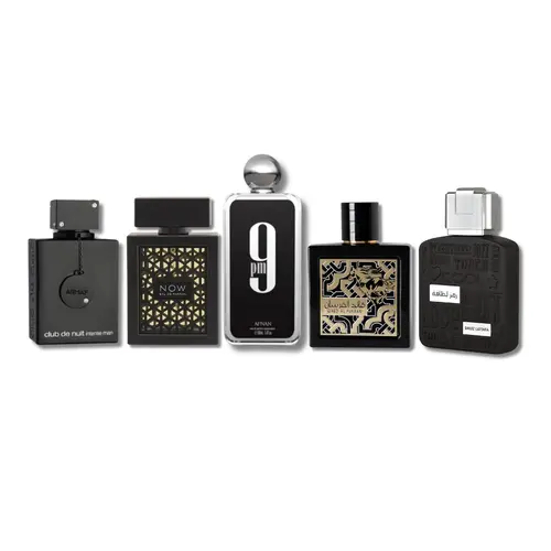 Combo Set Lattafa Rave Now Black, Qaed Al Fursan, Ramz Silver EDP 3.4FL.OZ Afnan 9PM EDP 3.4FL.OZ & Armaf CDN Intense EDT 3.6FL.OZ  pheromone cologne men Woody Fragrance Woody Amber Scent colognes men pheromone cologne men cologne bundle arabian perfumes,