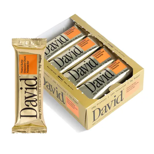 Peanut Butter Chocolate Chunk Flavored Bars – 28g Protein 150 Calories 0g Sugar – Includes 12 Bars