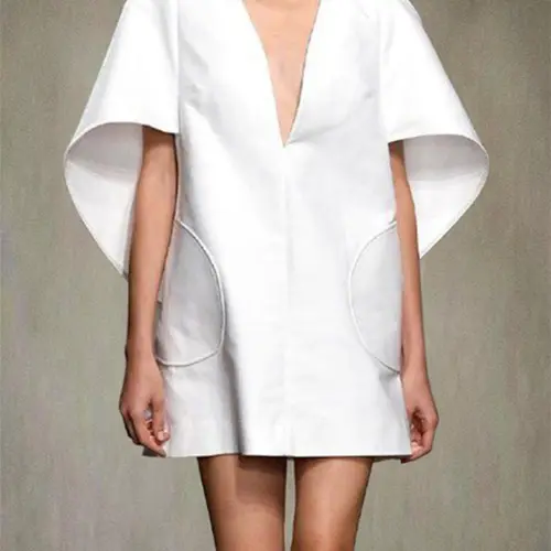 Women's Plain Basic Casual Summer Batwing Sleeve Dress, Chic Elegant Minimalist Dresses, Formal & Classy, Womenswear for Daily and Everyday Wear