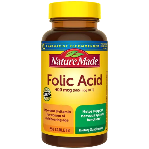Folic Acid 400 mcg Tablets
