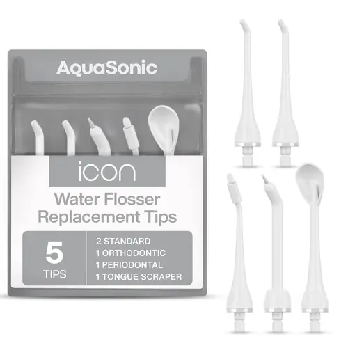 Icon Water Flosser Replacement Tips, Oral Irrigator | AquaSonic