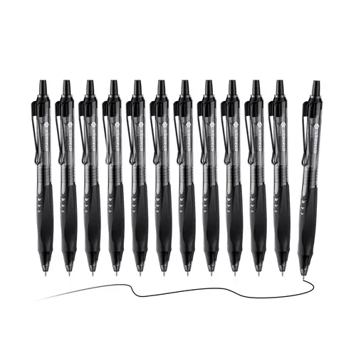 STAGEEK G1 Gel Pens, 24PCS Gel Ink Pens, 0.5mm Medium Point Retractable 12 Pack Blue Ink Pens for Journaling, Writing, Back to SchoolEssentials,Teacher Gifts, School, Office,Boyfriend Gift, SchoolSupplies 2024 (Blue/Black)