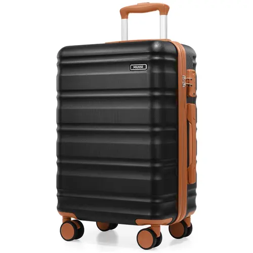 20-Inch Compact Hardside Carry-On Luggage - Lightweight Polycarbonate Rolling Suitcase with Spinner Wheels, TSA Lock, Synthetic Zippers for Travelers,back to school shopping, Airline Approved Luggage