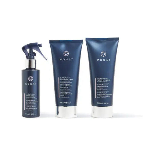 MONAT Curl Perfection System - Hydrating Moisturizer Hair Products, Lightweight Formula for Curl Definition & Hold