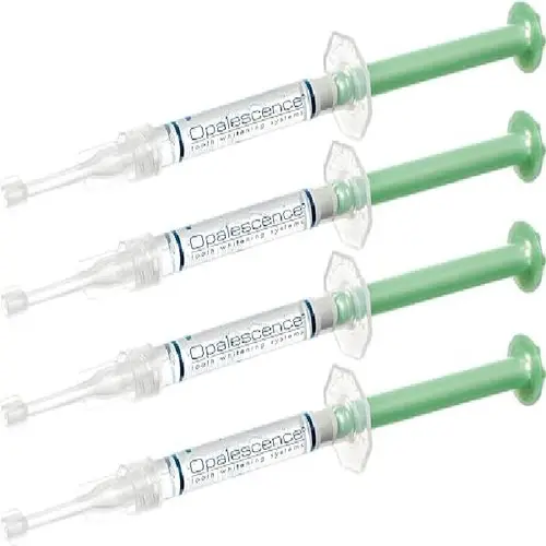 Opalescence 35% CP Mint - Gel Syringes Teeth Whitening - Refill Kit (2 Packs / 4 Syringes Total) Carbamide Peroxide Gel. Made by Ultradent. Tooth Whitening Refill Syringes with Toothbrush. 5197-2tb