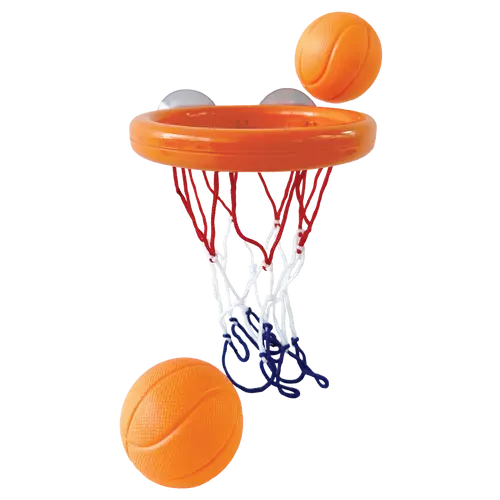 Jool Baby Bathtime Basketball Set | 2 Balls & Suction Hoop for Bathtub Fun